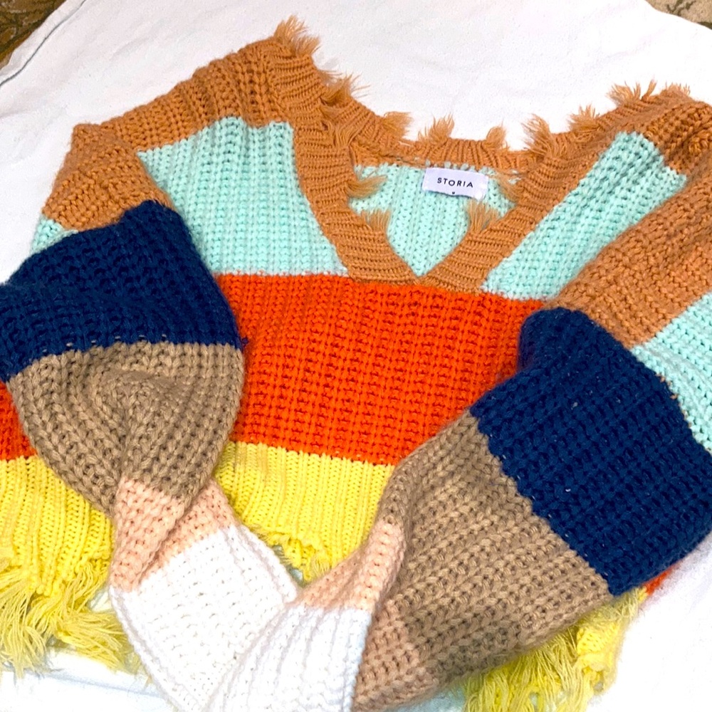 Multi- color Knitted sweater